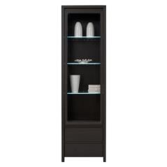 Βιτρίνα Selina pakoworld LED wenge μελαμίνη 56x40.5x200.5εκ