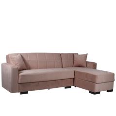 Καναπές κρεβάτι γωνιακός MIRA ύφασμα βελούδο ALBINA 236Χ150Χ78