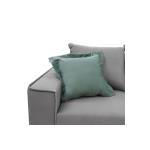 Γωνιακός καναπές Fabulous pakoworld αναστρέψιμος ύφασμα elephant-ciel 240x165x95εκ