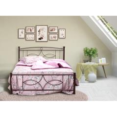 Κρεβάτι Νο15 Μεταλλικό σε χρώμα μάυρο για στρώμα 140x190cm