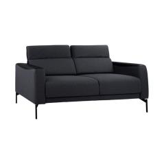 ΚΑΝΑΠΕΣ 3ΘΕΣΙΟΣ TRICIA HM3160.31 ΜΕ ΥΦΑΣΜΑ ΣΚΟΥΡΟ ΓΚΡΙ και ΜΑΥΡΟ PU 186x85x73-88 εκ.