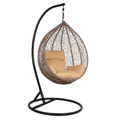 ΚΡΕΜΑΣΤΗ ΠΟΛΥΘΡΟΝΑ ΦΩΛΙΑ JUNE ΓΚΡΙ 115x93εκ HM5540.02 ΜΕ ΜΑΞΙΛΑΡΙ