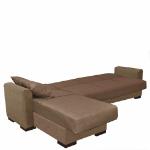 Καναπές Κρεβάτι Γωνιακός JOSE Καφέ Γκρι 270x165x84cm
