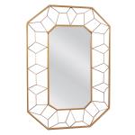Καθρέπτης Τοίχου ARATAN Χρυσό Μέταλλο/Γυαλί 57x5x87cm