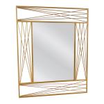 Καθρέπτης Τοίχου ARAVIR Χρυσό Μέταλλο/Γυαλί 65x2x80cm
