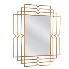 Καθρέπτης Τοίχου BALDOR Χρυσό Μέταλλο/Γυαλί 90x1.5x70cm