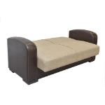 Καναπές Κρεβάτι Διθέσιος MARTINI Καφέ PU 154x87x90cm