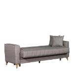 Καναπές Κρεβάτι Τριθέσιος GERARDO Καφέ 210x68x95cm
