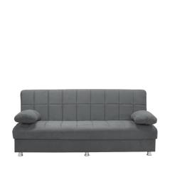 Καναπές Κρεβάτι Τριθέσιος LAURA II Γκρι 190x75x80cm