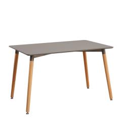 Τραπέζι OWLET Γκρι  MDF/Ξύλο 120x80x74cm