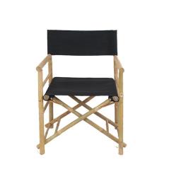 Πολυθρόνα σκηνοθέτη από Bamboo με μαύρο πανί. | ZAROS