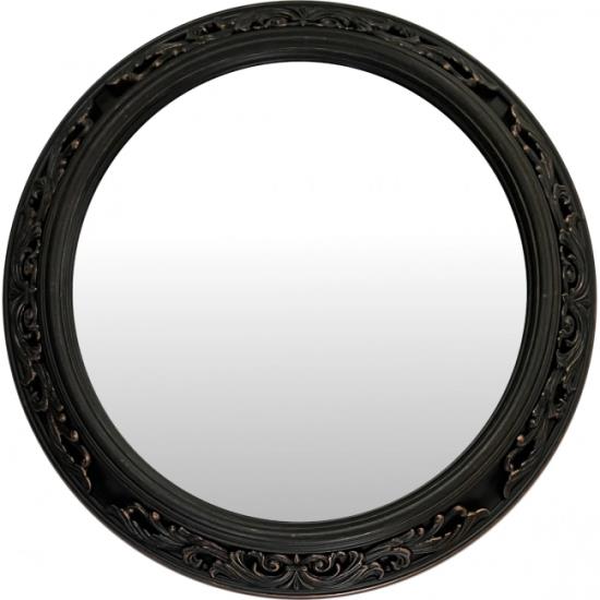 Καθρέπτης Τοίχου Μαύρο Πλαστικό Φ56x5.8cm