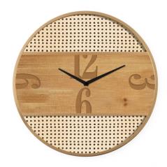 Ρολόι Τοίχου Φυσικό Μέταλλο/MDF 50x50x3.5cm
