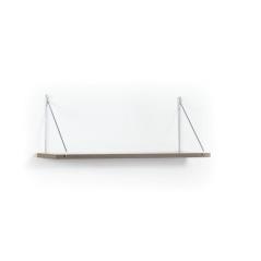 Ράφι Τοίχου PALMER Καρυδί/Χρώμιο 72x20x27cm