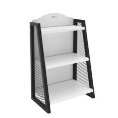 Ράφι T-Rack Λευκό/Μαύρο Μελαμίνη/Μέταλλο 36x23x58cm
