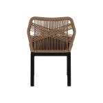 Καρέκλα Κήπου LISBON Μπεζ/Μαύρο Αλουμίνιο/Ύφασμα 50x58x77cm
