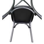 Καρέκλα Κήπου CHAD Μαύρο Αλουμίνιο 44x52x87cm