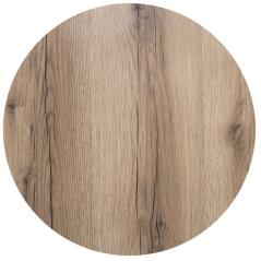 HPL (High Pressure Laminated) Επιφάνεια Τραπεζιού Απόχρωση Natural Wood Φ60cm/12mm