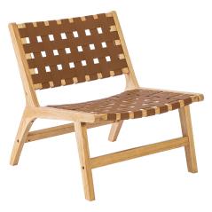 Καρέκλα Cypress pakoworld pu φυσικό 66x72x72εκ