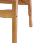 Καρέκλα Ridley pakoworld ξύλο-pu φυσικό 48,5x61x87εκ