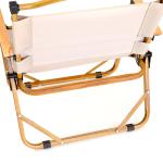 Καρέκλα Παραλίας ISLAMORADA Μπεζ/Χρυσό Μέταλλο/Ύφασμα 41x53x79cm