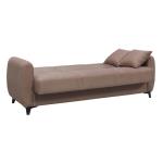 DARIO Καναπές - Κρεβάτι Σαλονιού - Καθιστικού, 3Θέσιος Ύφασμα Καφέ Sofa:210x80x75-Bed:180x100cm