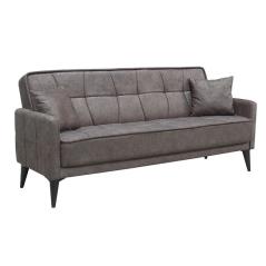 PERTH Καναπές - Κρεβάτι Σαλονιού - Καθιστικού, 3Θέσιος Ύφασμα Καφέ Sofa:210x80x75-Bed:180x100cm