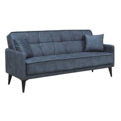 PERTH Καναπές - Κρεβάτι Σαλονιού - Καθιστικού, 3Θέσιος Ύφασμα Γκρι Σκούρο (Ανθρακί) Sofa:210x80x75-Bed:180x100cm