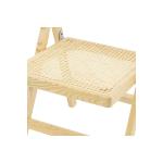 Καρέκλα Yoko pakoworld πτυσσόμενη μπεζ pvc rattan-φυσικό πόδι 45x54x81εκ