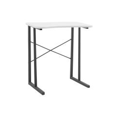 Γραφείο Giovanni pakoworld λευκό-μαύρο 60x35x64.5εκ
