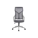 Καρέκλα γραφείου διευθυντή Flexibility mend pakoworld ύφασμα mesh γκρι 53x50x130εκ