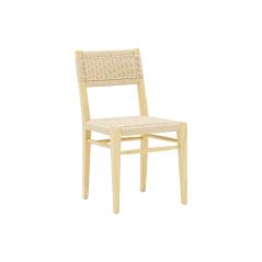 Καρέκλα Monet pakoworld σχοινί μπεζ-φυσικό πόδι 47x54x87εκ