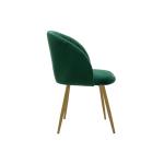 Πολυθρόνα Oasis pakoworld βελούδο σκούρο πράσινο-φυσικό πόδι 54x52x84εκ
