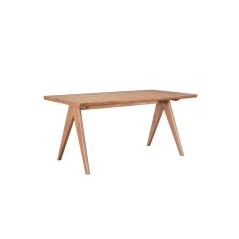 Τραπέζι Winslow pakoworld ξύλο rubberwood ανοικτό καρυδί 160x85x75εκ