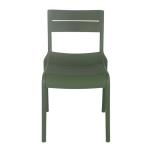 SERENA Καρέκλα Στοιβαζόμενη PP - UV Πράσινο 56x51x82cm