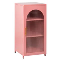ΜΕΤΑΛΛΙΚΟ ΝΤΟΥΛΑΠΙ ΒΙΤΡΙΝΑ CARIL HM9569.03 PASTEL ΡΟΖ 50x37-40x102Y εκ.