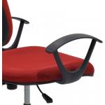 Καρέκλα Γραφείου ΔAΦNH Κόκκινο Ύφασμα 55x48x82-94cm
