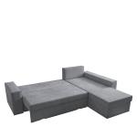 Καναπές Κρεβάτι Γωνιακός Αριστερή Γωνία BANDERA Ανοιχτό Γκρι 263x168x84cm