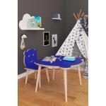 Τραπεζάκι Παιδικό AMAHLE Με Κάθισμα Μπλε MDF/Ξύλο 46x50x42cm