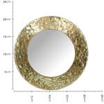 Καθρέπτης Χρυσό Μέταλλο 21x3.5x21cm
