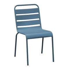 BRIO Καρέκλα Στοιβαζόμενη Μέταλλο Βαφή Sandy Blue 5415C 48x59x79cm