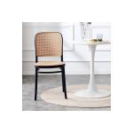 Καρέκλα Juniper pakoworld με UV protection PP μαύρο-μπεζ 51x40.5x86.5εκ. 40,5x51x86,5εκ