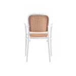 Πολυθρόνα Juniper pakoworld με UV protection PP μπεζ- λευκό 56x52.5x86.5εκ. 56x52,5x86,5εκ