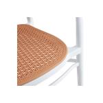 Πολυθρόνα Juniper pakoworld με UV protection PP μπεζ- λευκό 56x52.5x86.5εκ. 56x52,5x86,5εκ