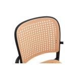 Πολυθρόνα Juniper pakoworld με UV protection PP μπεζ-μαύρο 56x52.5x86.5εκ. 56x52,5x86,5εκ