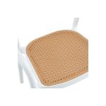 Πολυθρόνα Ember pakoworld με UV protection PP μπεζ- λευκό 52.5x56.5x81εκ. 52,5x56,5x81εκ