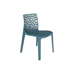 Καρέκλα Hush pakoworld με UV protection PP μπλε 50.5x54x79.5εκ. 42x52x81εκ