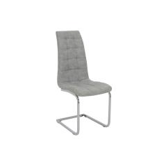 Καρέκλα Darrell pakoworld pu αντικέ γκρι-βάση χρωμίου 42x49x106εκ