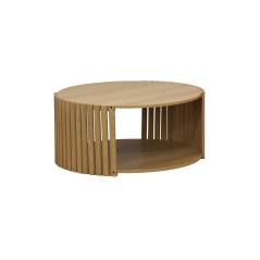 Τραπέζι σαλονιού Heavenly pakoworld MDF φυσικό Φ83x38εκ