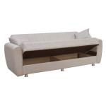 SYDNEY Καναπές - Κρεβάτι Σαλονιού - Καθιστικού, 3Θέσιος Ύφασμα Μπεζ Sofa:210x80x75-Bed:180x100cm